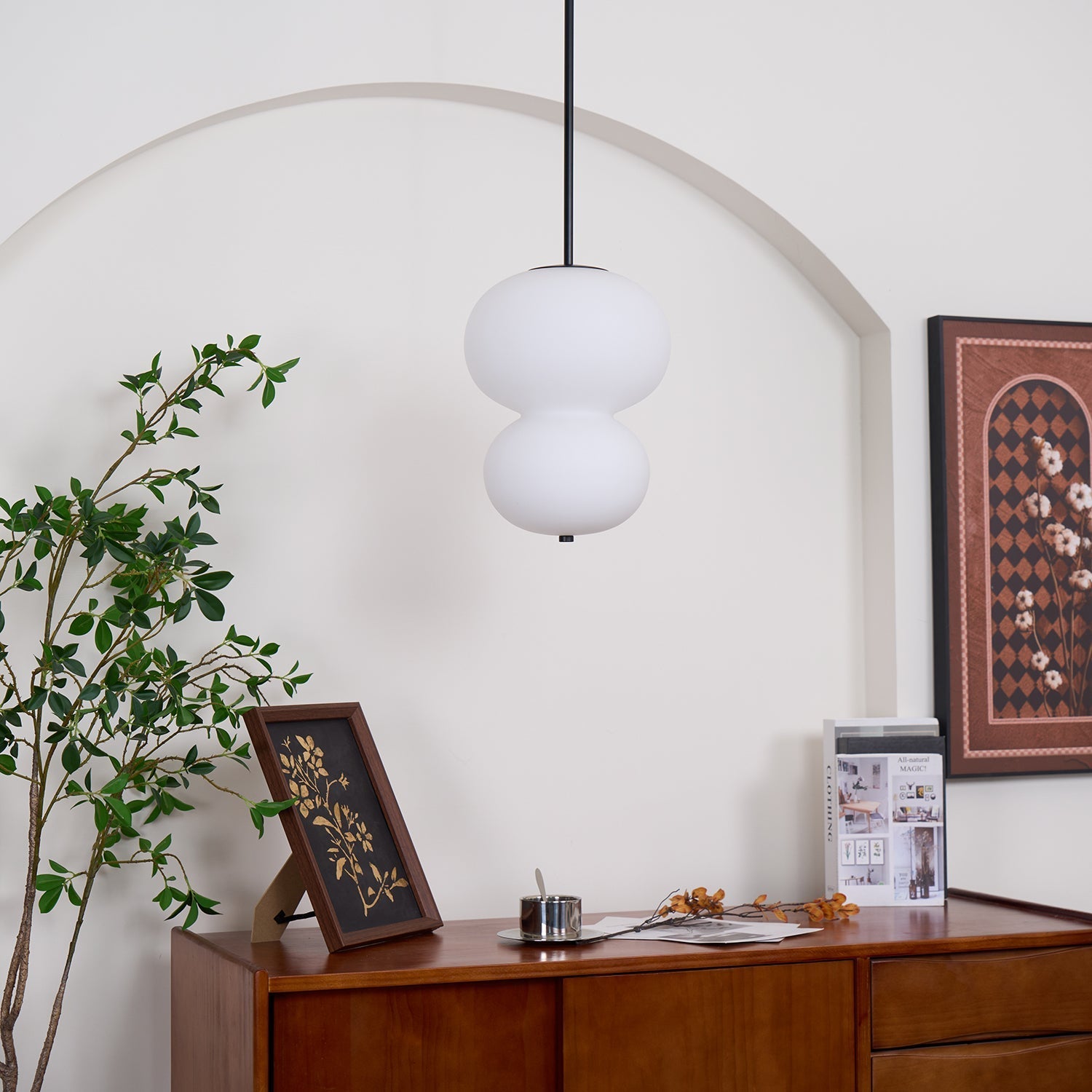 Warren Minimalist Glass Pendant Light - Letslighting