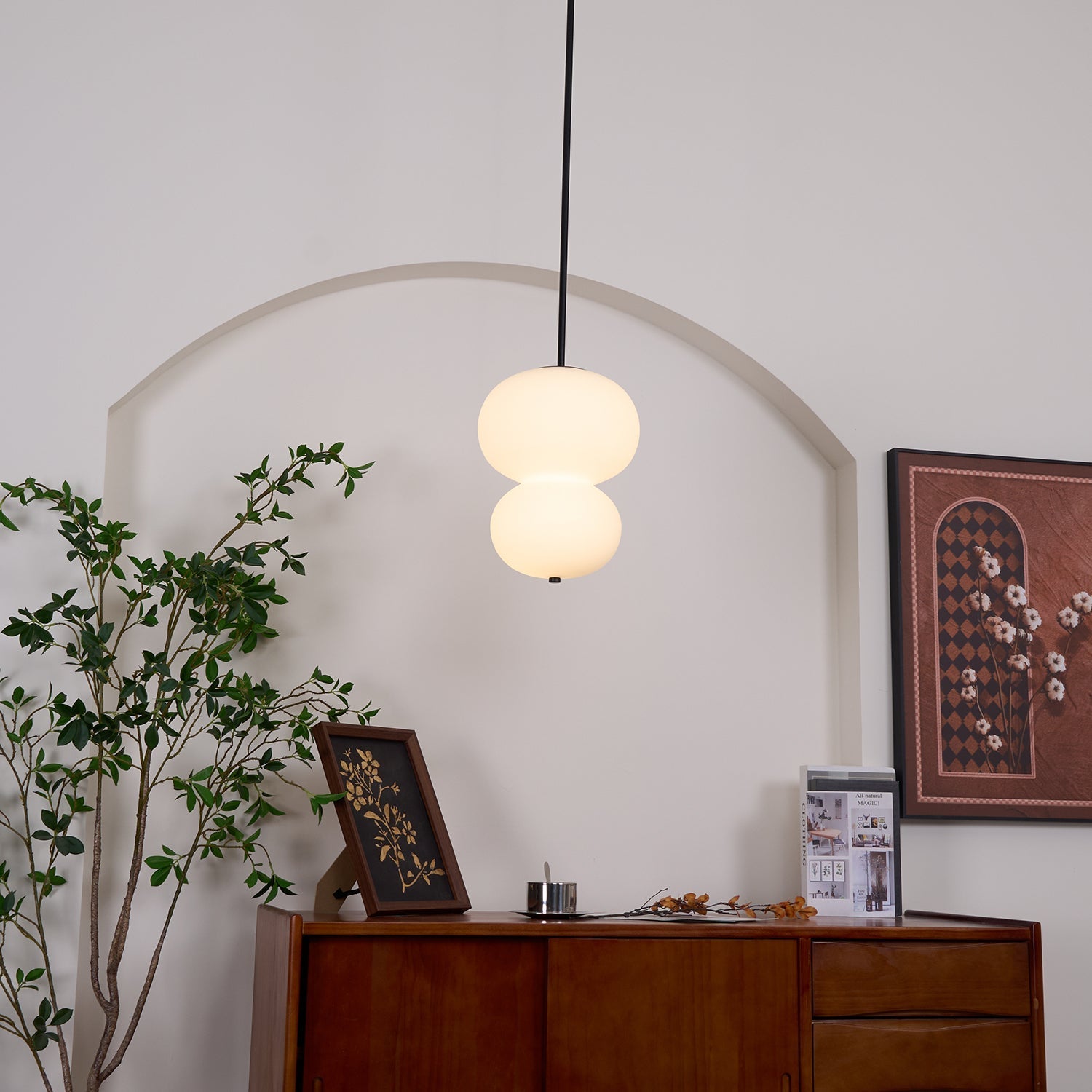 Warren Minimalist Glass Pendant Light - Letslighting