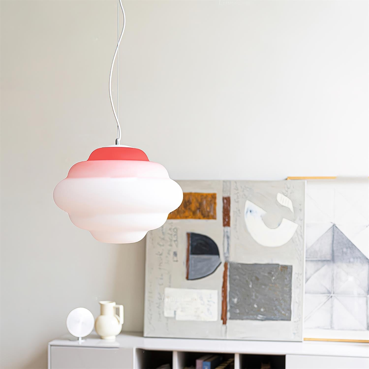 Eurvenara Premium Nordic Art Cloudy Glass Pendant Lamp - Letslighting