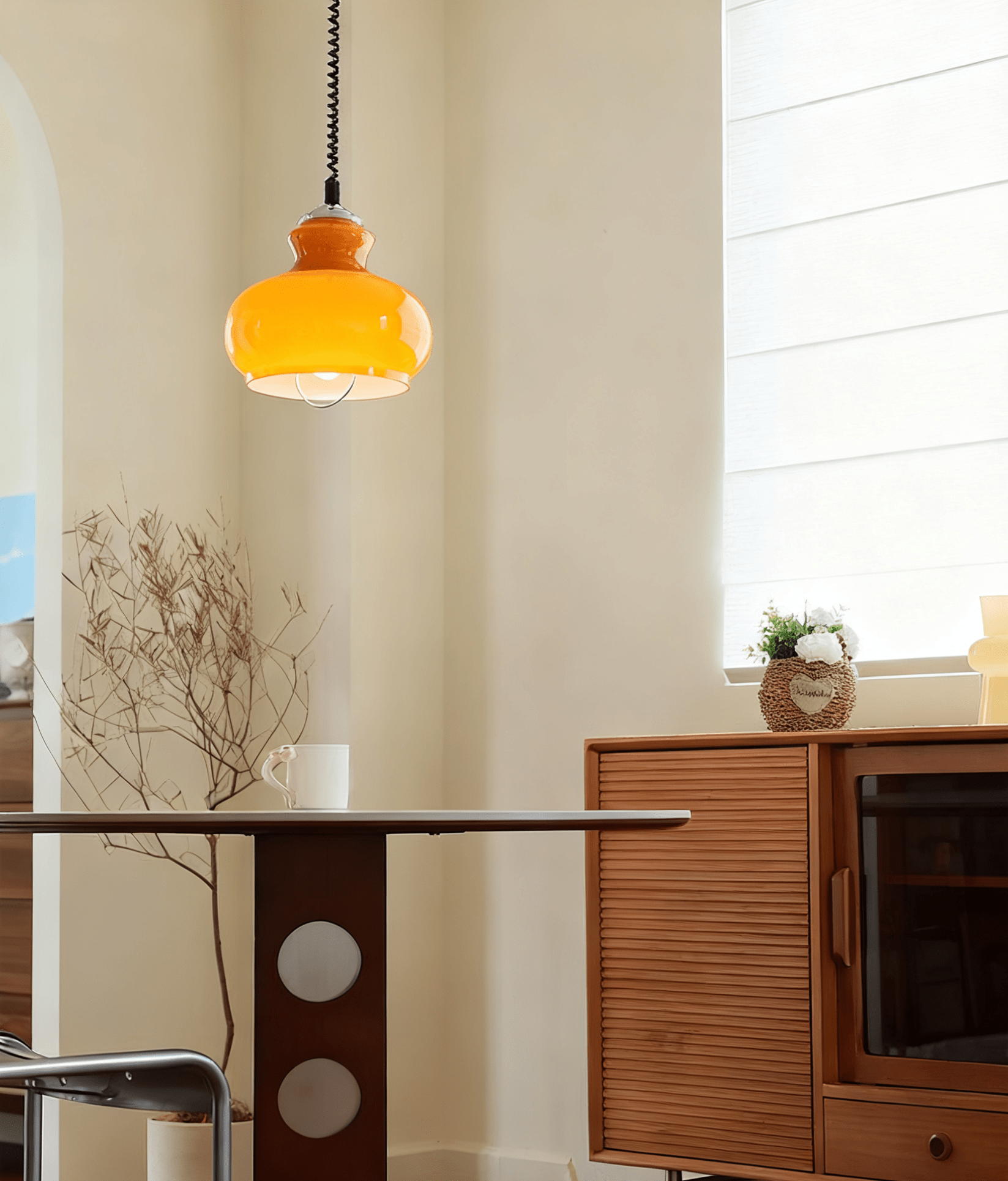 Gradient Modern Metal & Glass Pendant Light