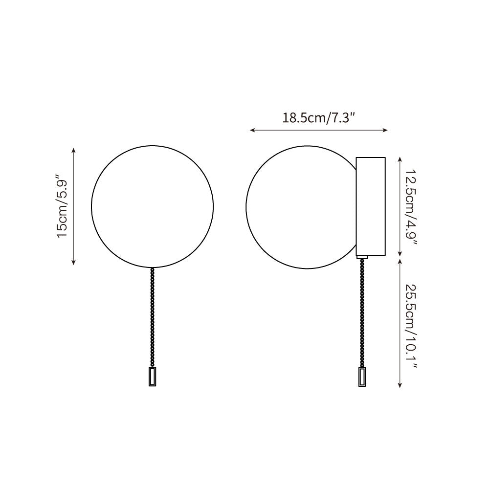 Aurlirira Modern Minimalist Glass Wall Lamp - Letslighting