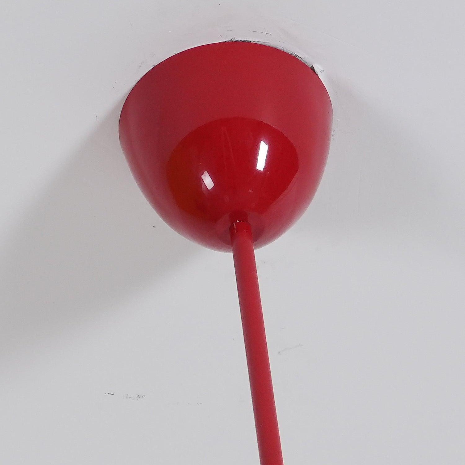 Lustra Chandelier Red Globe Modern - Letslighting