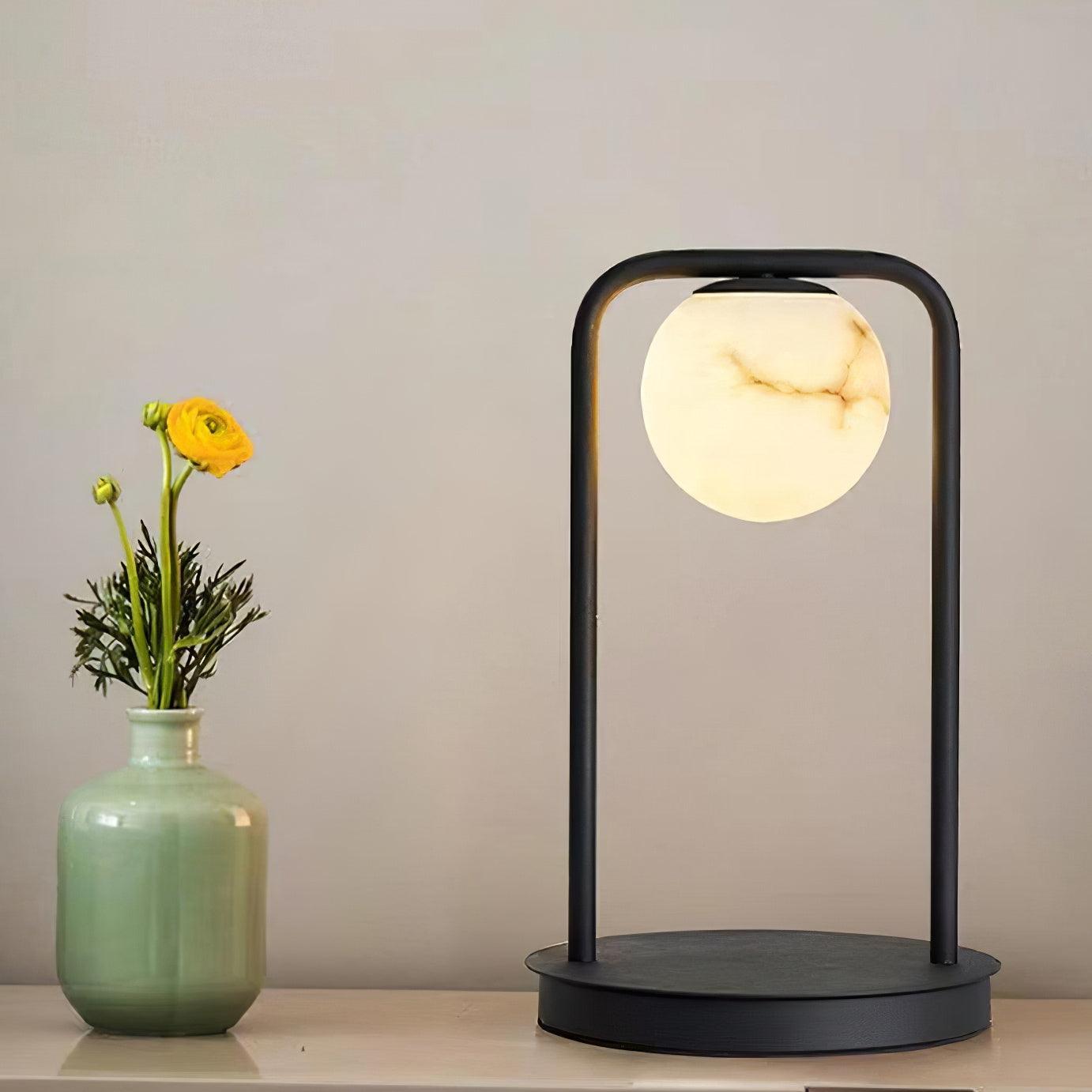 Ulrinus Arch Alabaster Table Lamp - Letslighting