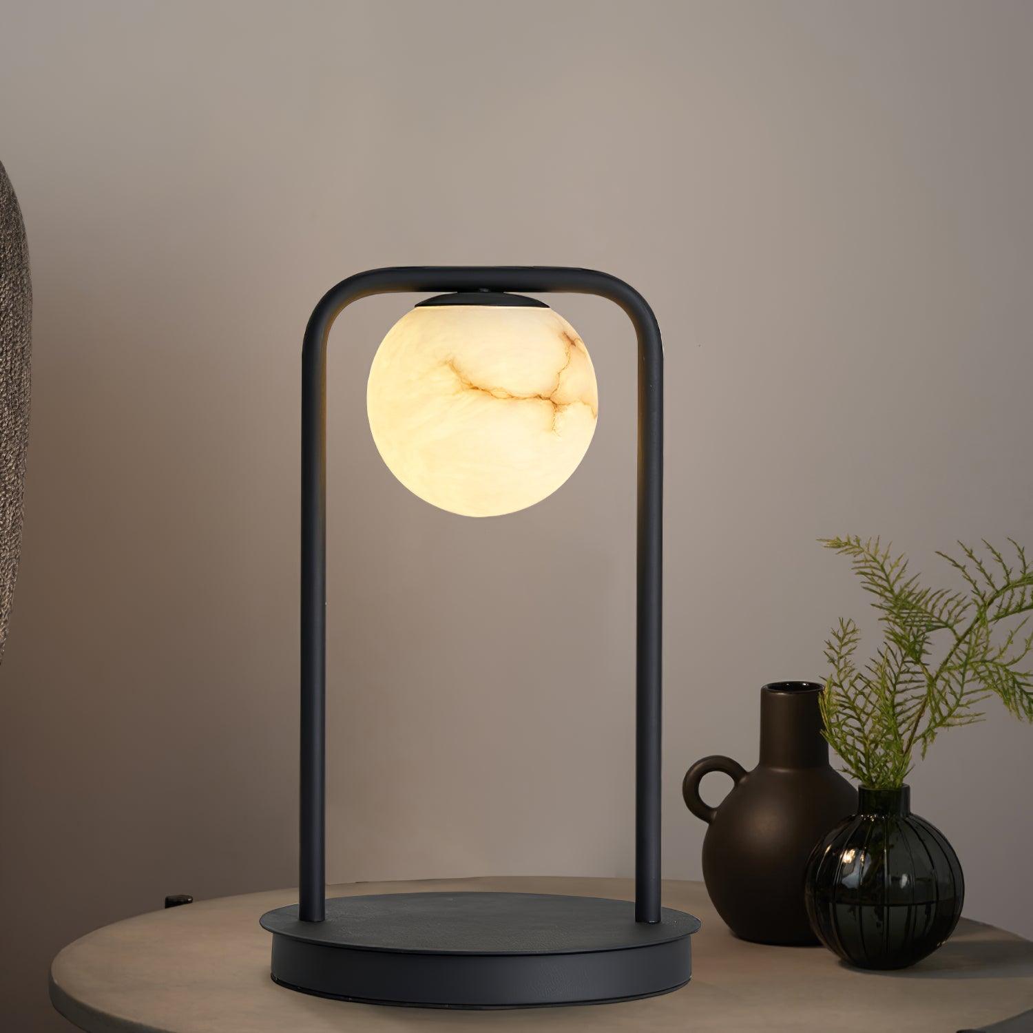 Ulrinus Arch Alabaster Table Lamp - Letslighting