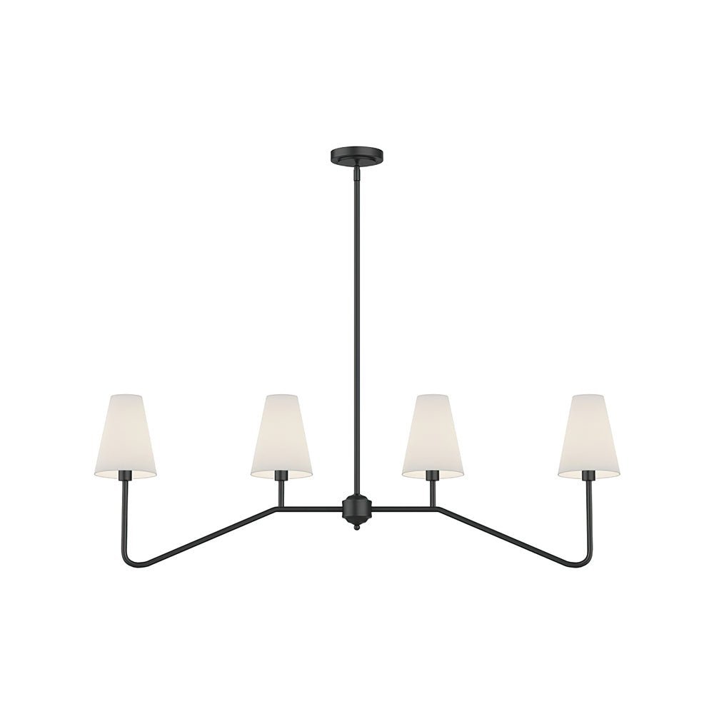 Lustra Chandelier Brass Curved Beige Linear - Letslighting