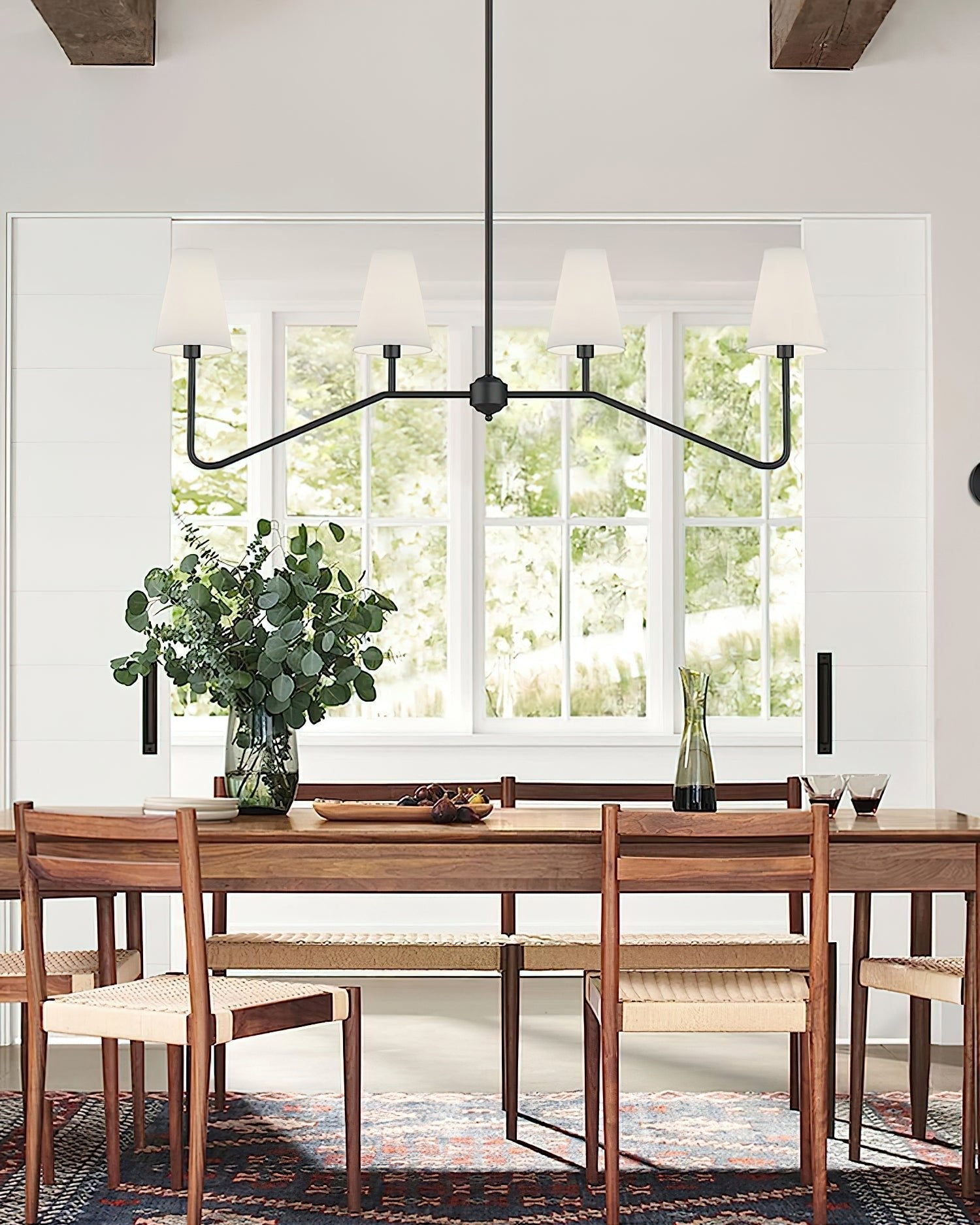 Lustra Chandelier Brass Curved Beige Linear - Letslighting