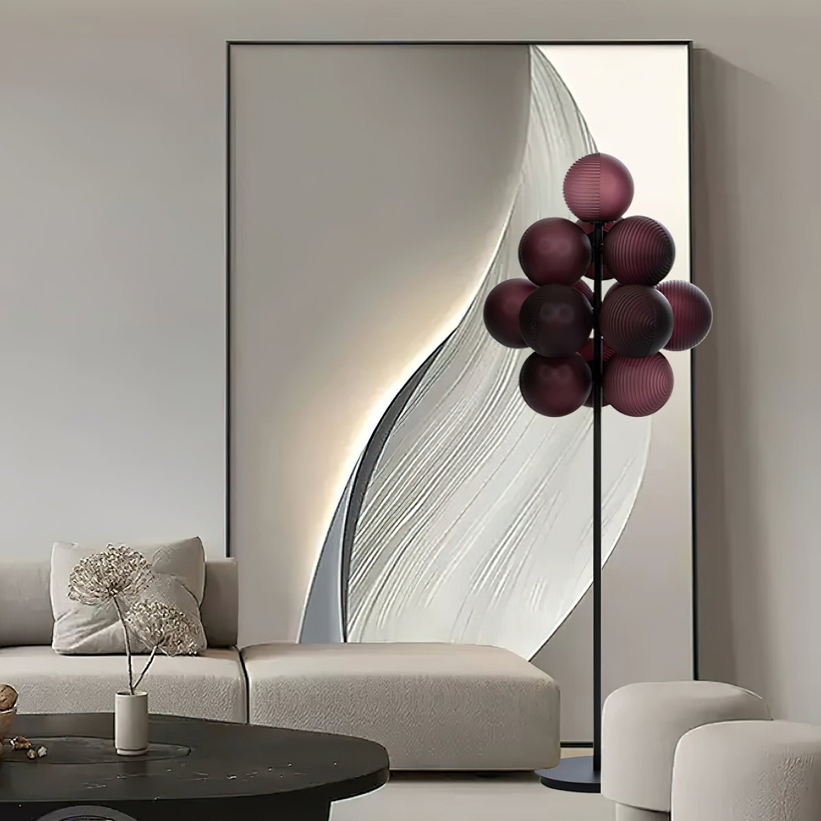 Nyrain Glass Artistic Floor Lamp - Letslighting