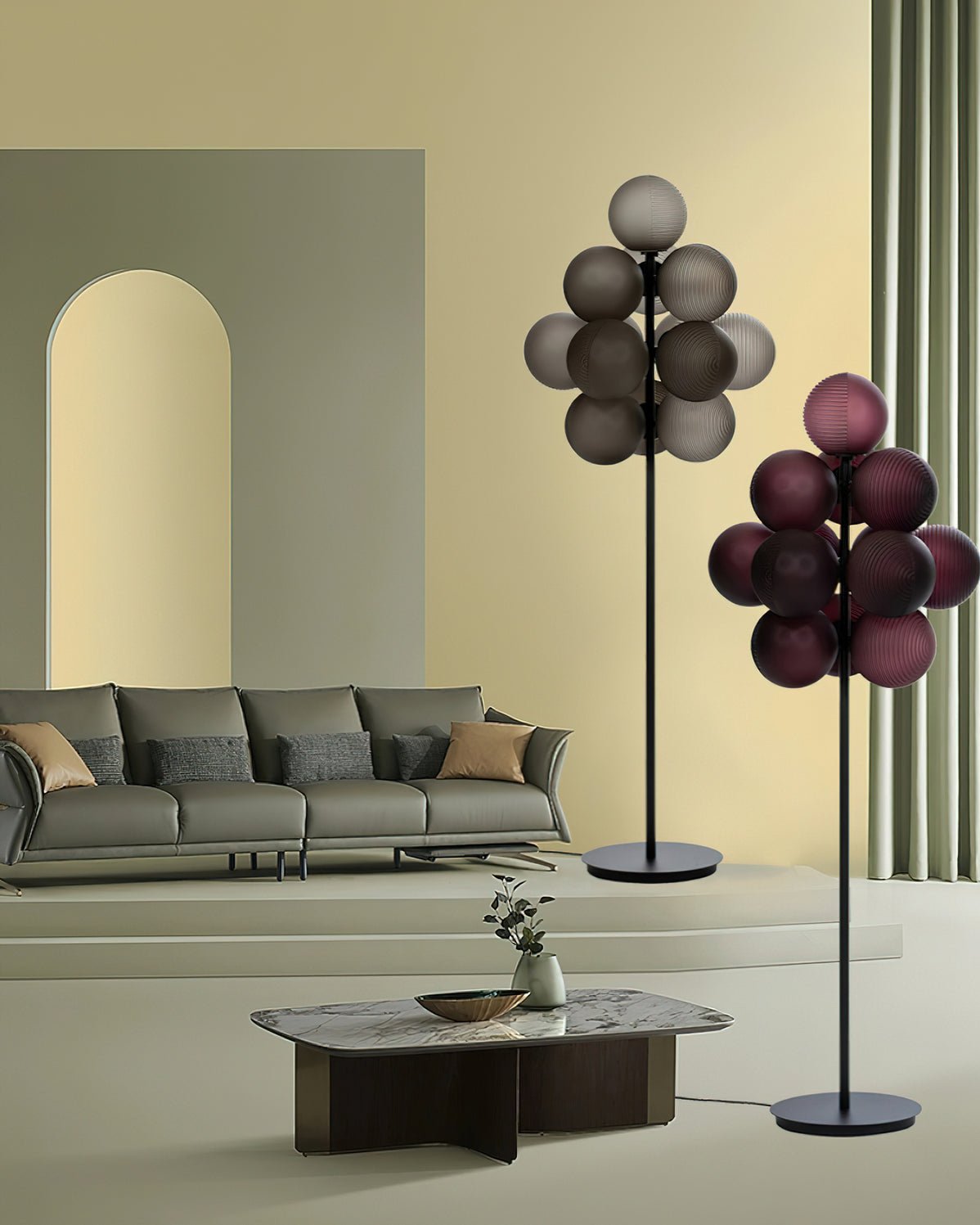 Nyrain Glass Artistic Floor Lamp - Letslighting