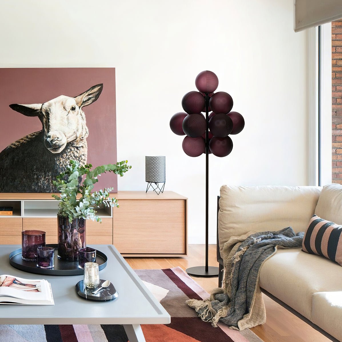 Nyrain Glass Artistic Floor Lamp - Letslighting