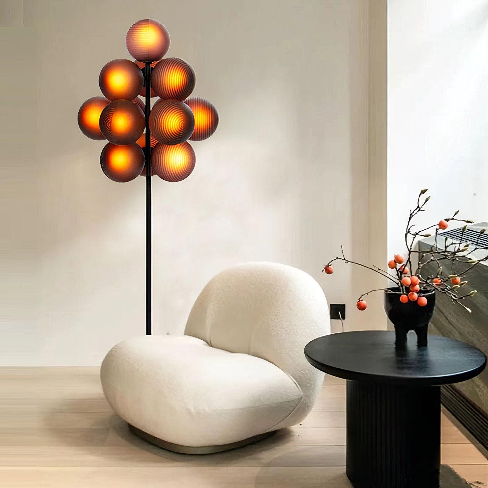 Nyrain Glass Artistic Floor Lamp - Letslighting
