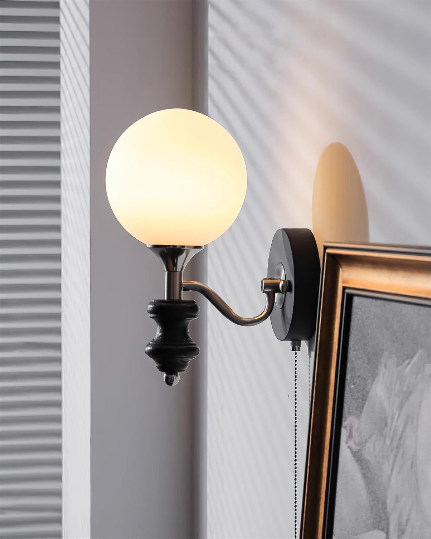 Duvin Frosted Glass Vintage Wall Lamp - Letslighting