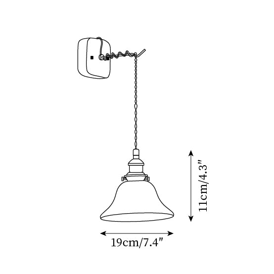 Bell Wall Lamp Brass Green Modern - Letslighting
