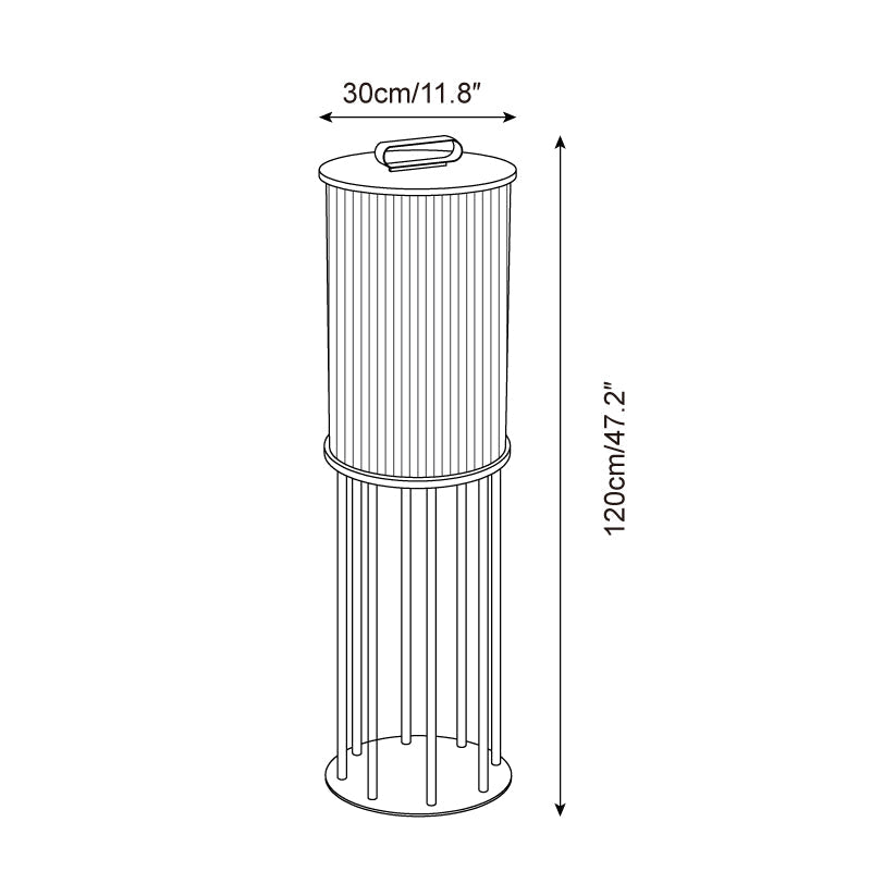 Greta Outdoor Lamp Stainless Steel Cylinder Modern - Letslighting