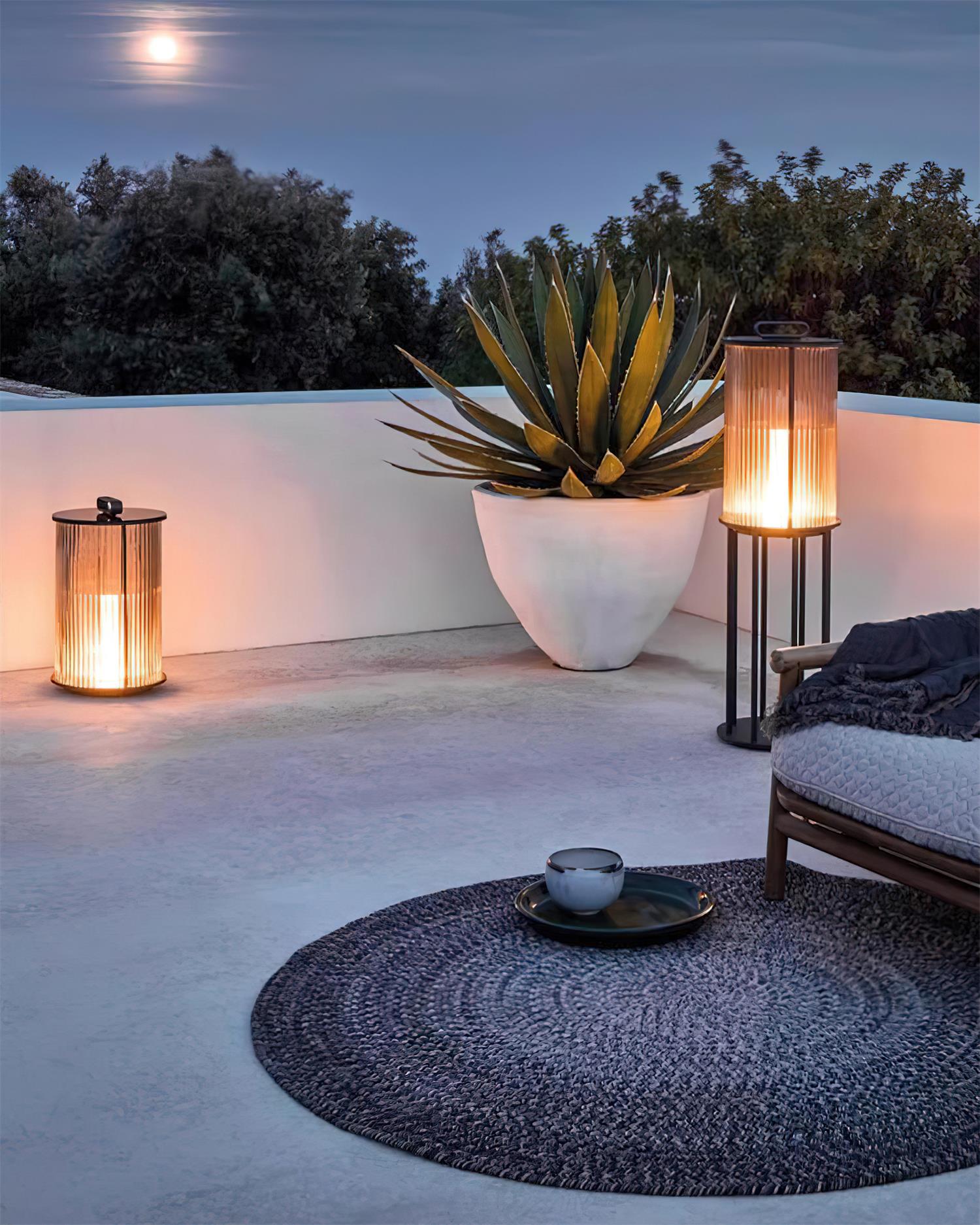 Greta Outdoor Lamp Stainless Steel Cylinder Modern - Letslighting