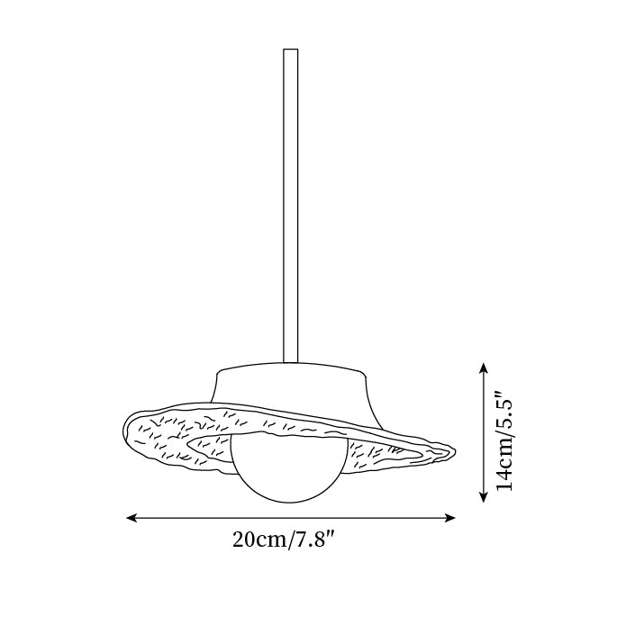 Grima Pendant Lamp Hat - Letslighting