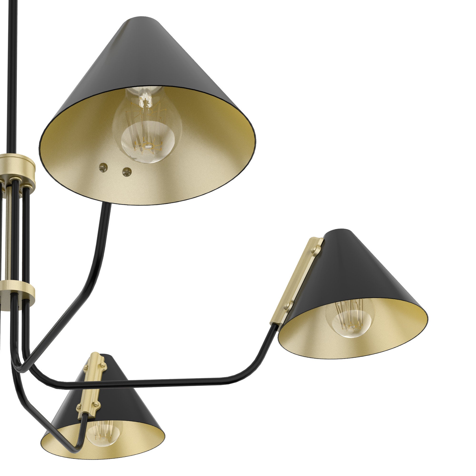 Cucarara Vintage Industrial Isle Black Chandelier - Letslighting