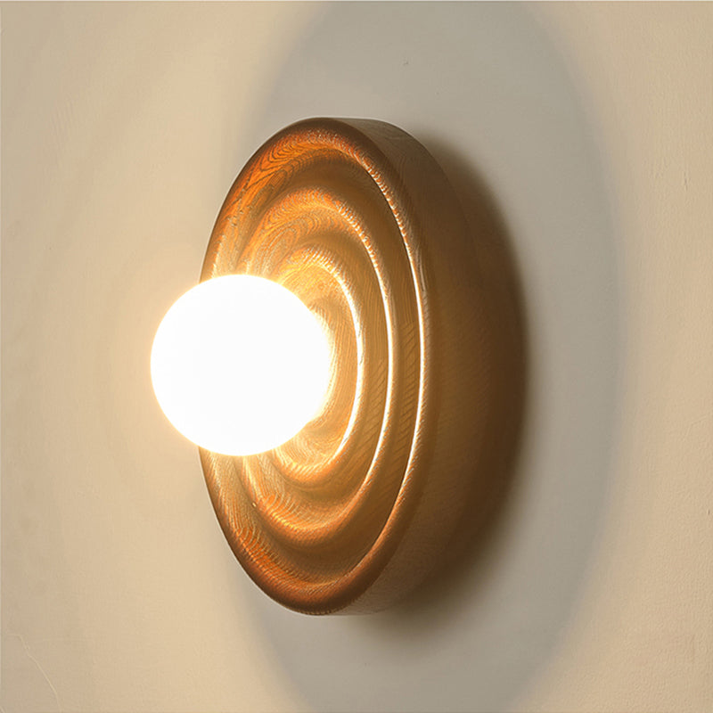 Ultalora Modern Minimalist Wood Glass Wall Lamp - Letslighting