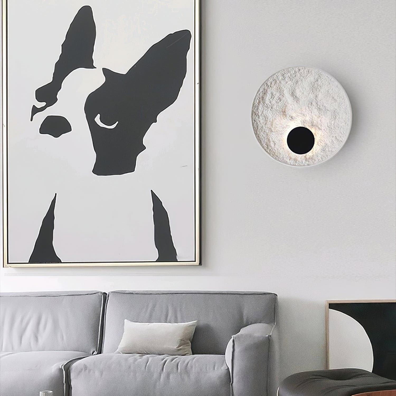 Byers Wall Lamp Round Resin - Letslighting