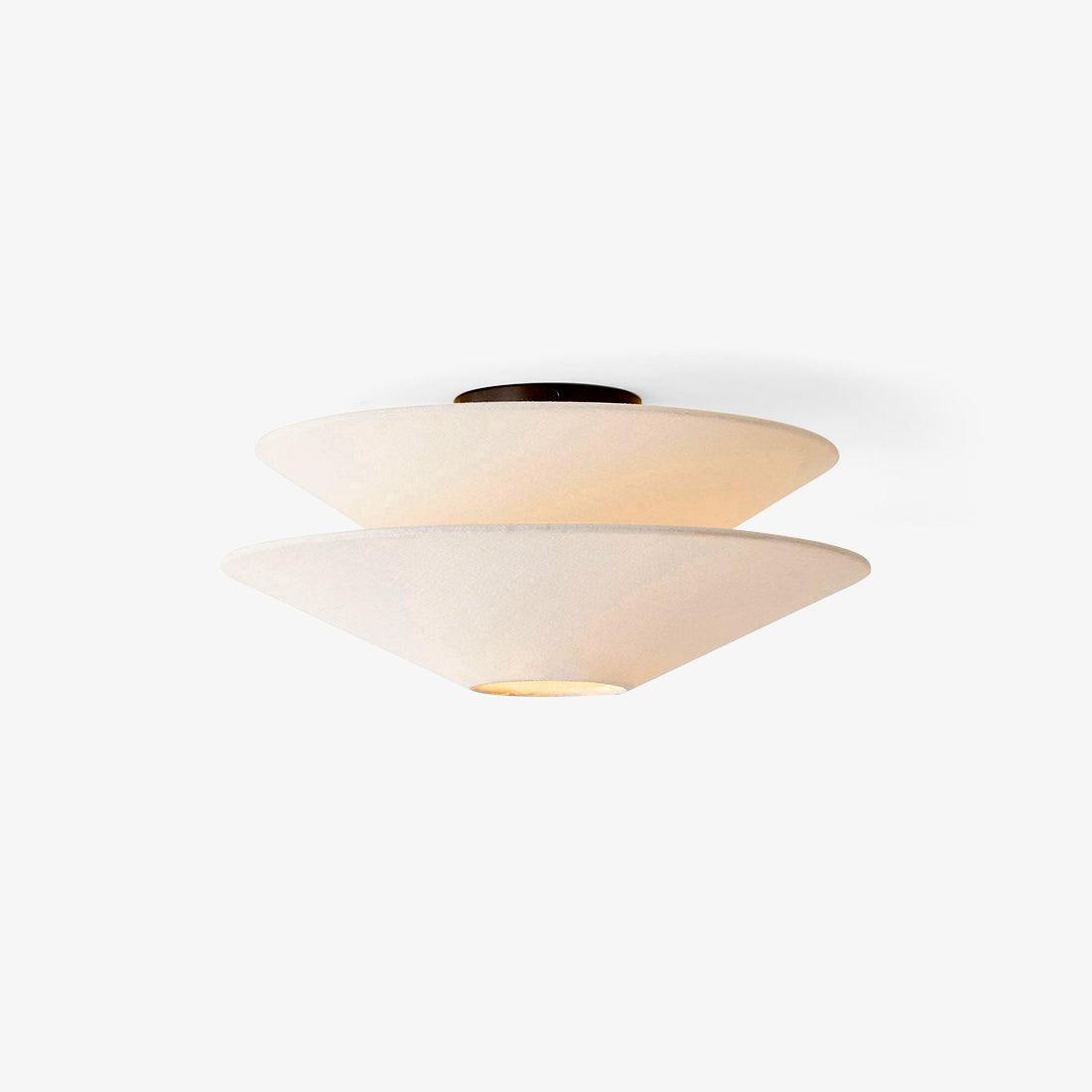 Ritta Double Cone Ceiling Light Fabric - Letslighting