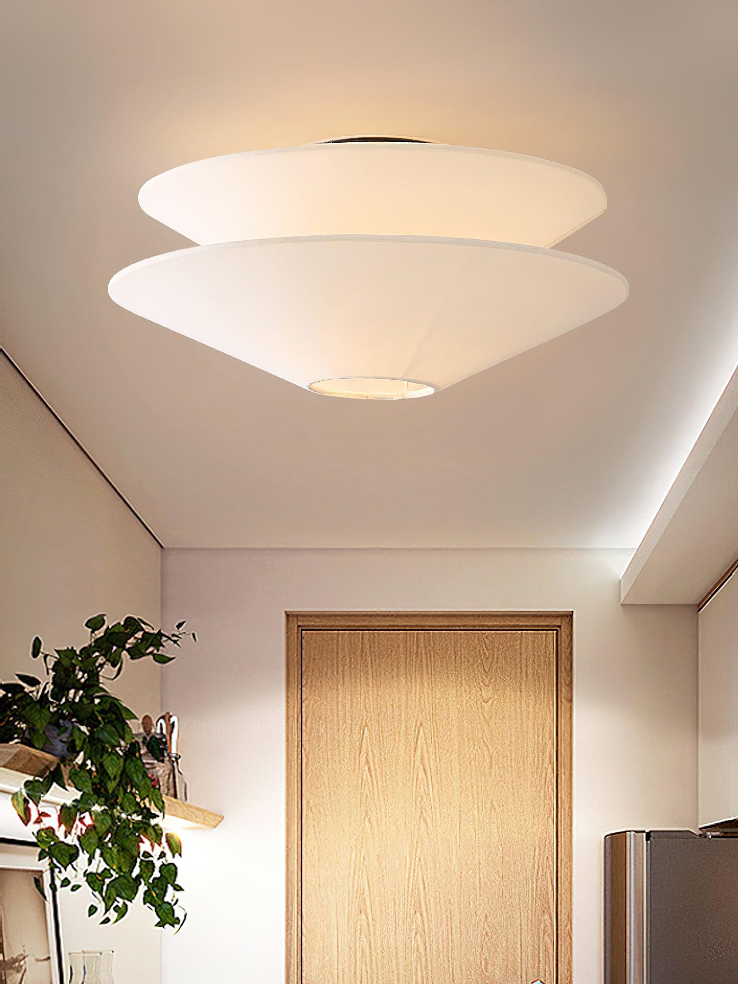 Eon Nordic Art Fabric Flushmount Ceiling Light - Letslighting