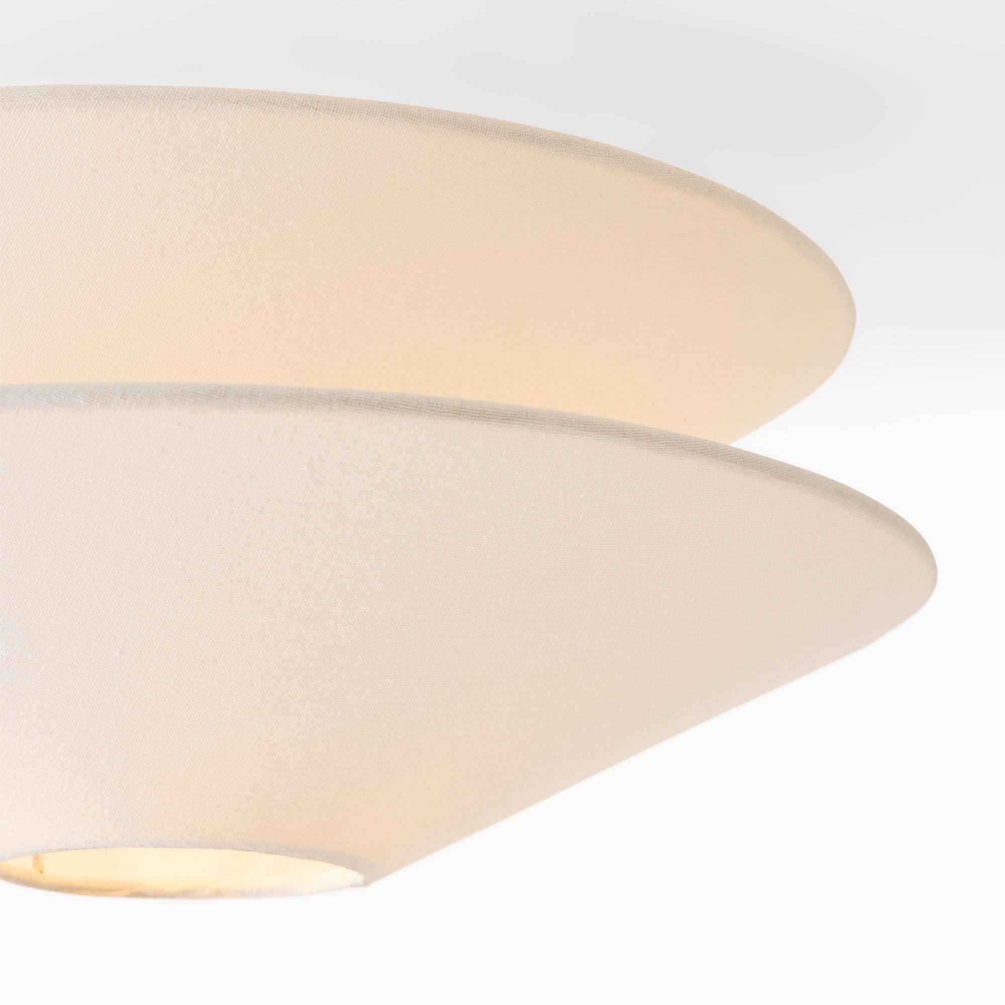 Ritta Double Cone Ceiling Light Fabric - Letslighting