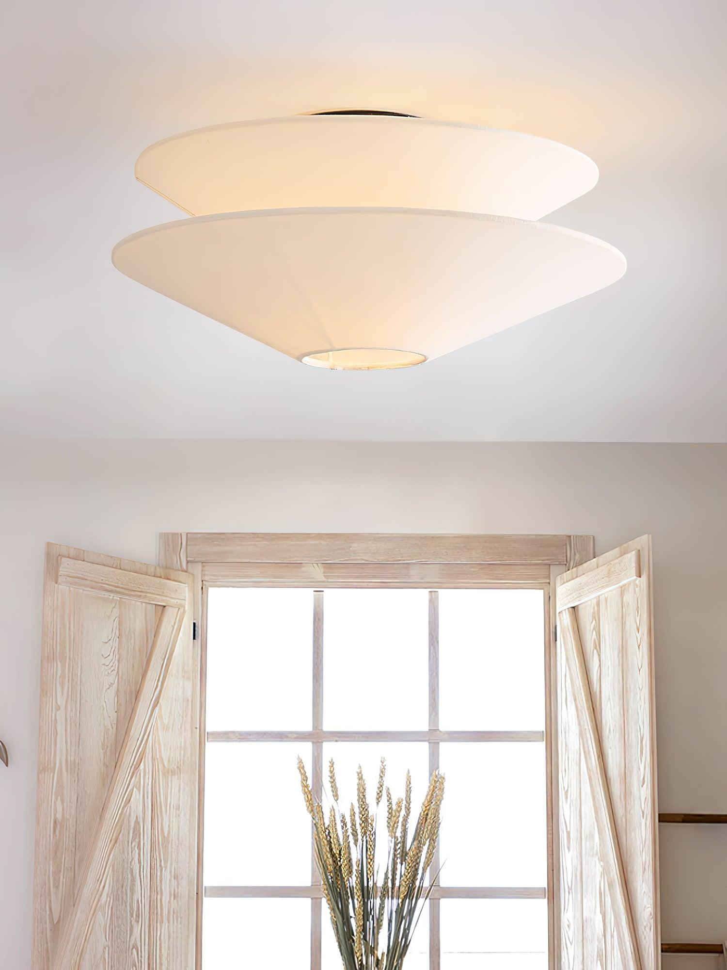 Eon Nordic Art Fabric Flushmount Ceiling Light - Letslighting