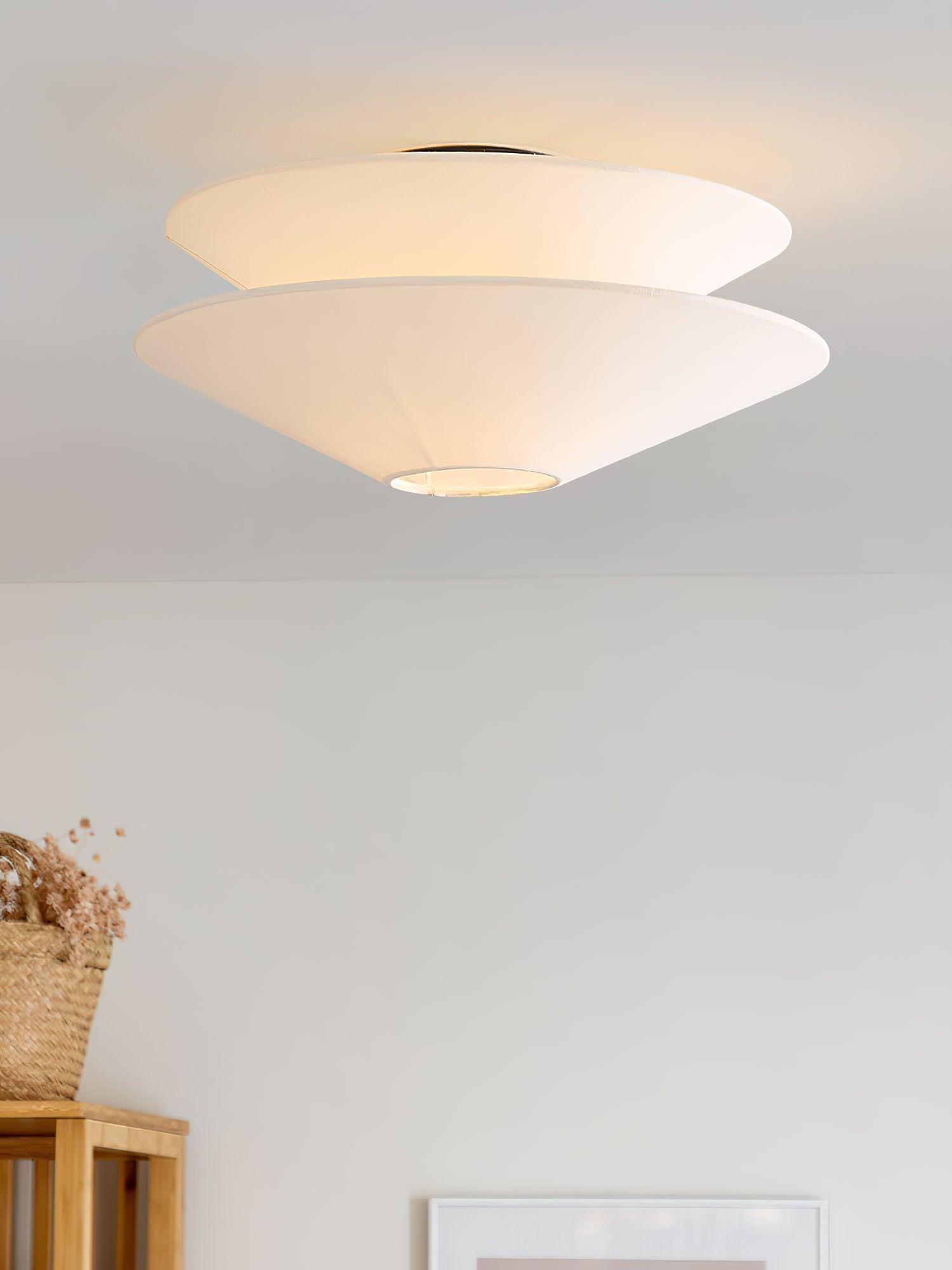 Eon Nordic Art Fabric Flushmount Ceiling Light - Letslighting
