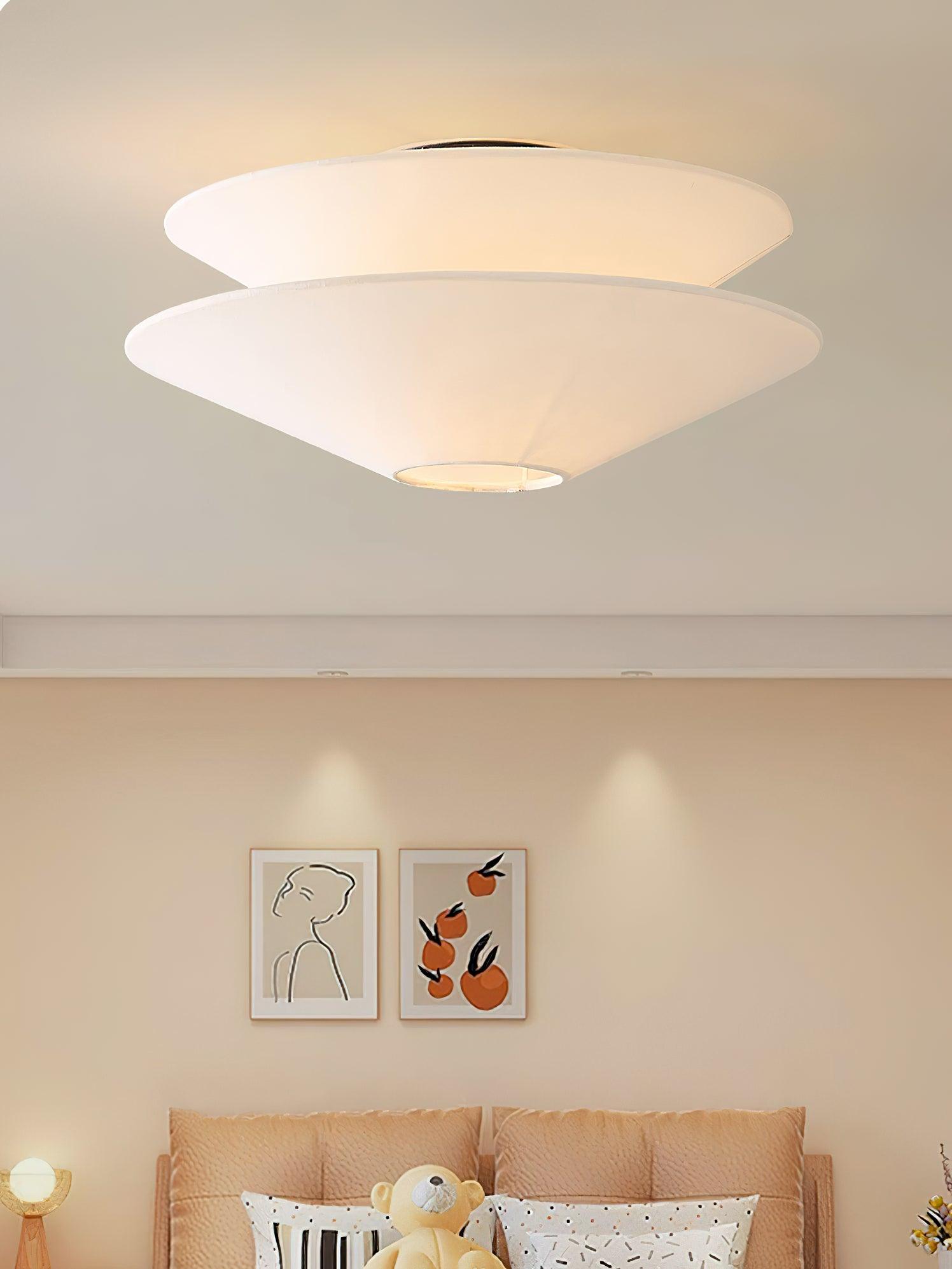 Eon Nordic Art Fabric Flushmount Ceiling Light - Letslighting