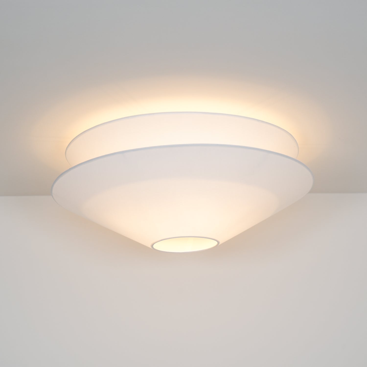 Ritta Double Cone Ceiling Light Fabric - Letslighting