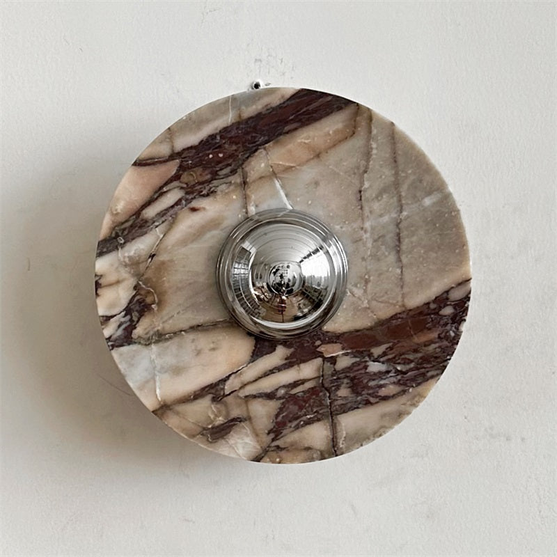 Alter Modern Minimalist Round Marble Sconce Wall Lamp - Letslighting