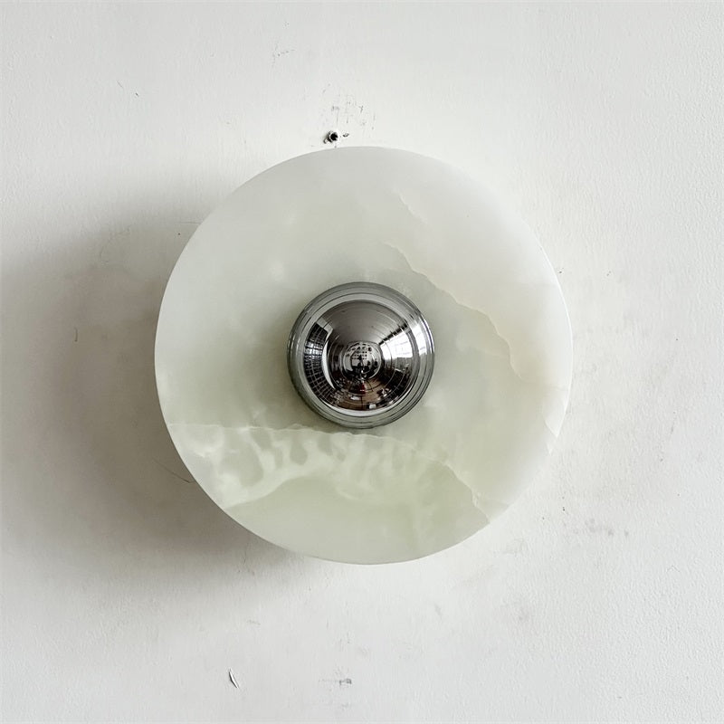 Arsole Modern Minimalist Round Jade Wall Lamp - Letslighting