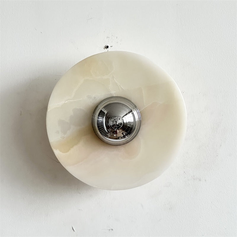 Arsole Modern Minimalist Round Jade Wall Lamp - Letslighting