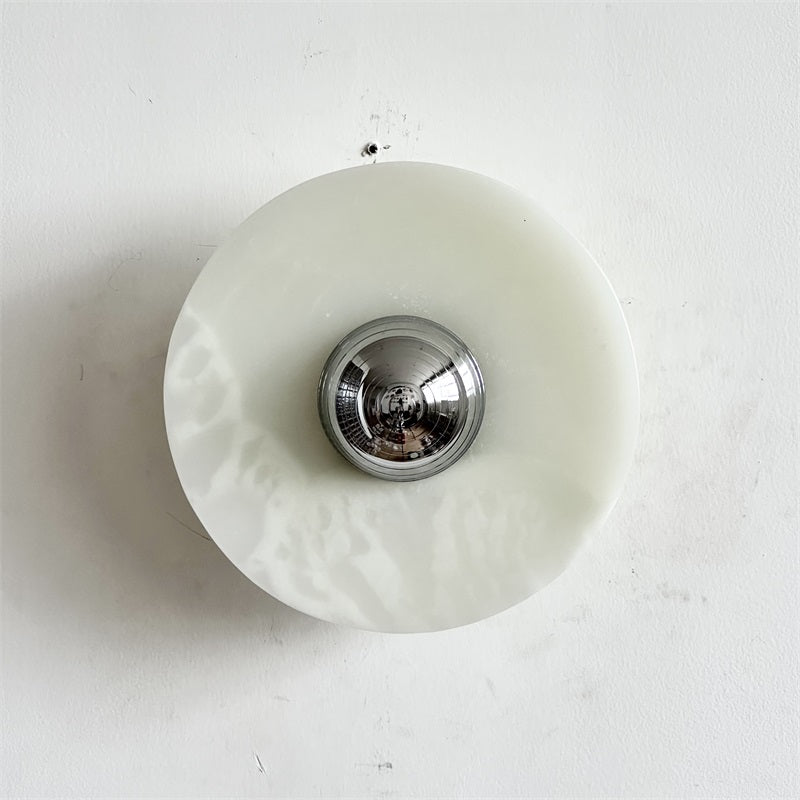 Arsole Modern Minimalist Round Jade Wall Lamp - Letslighting