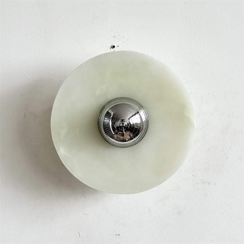 Arsole Modern Minimalist Round Jade Wall Lamp - Letslighting