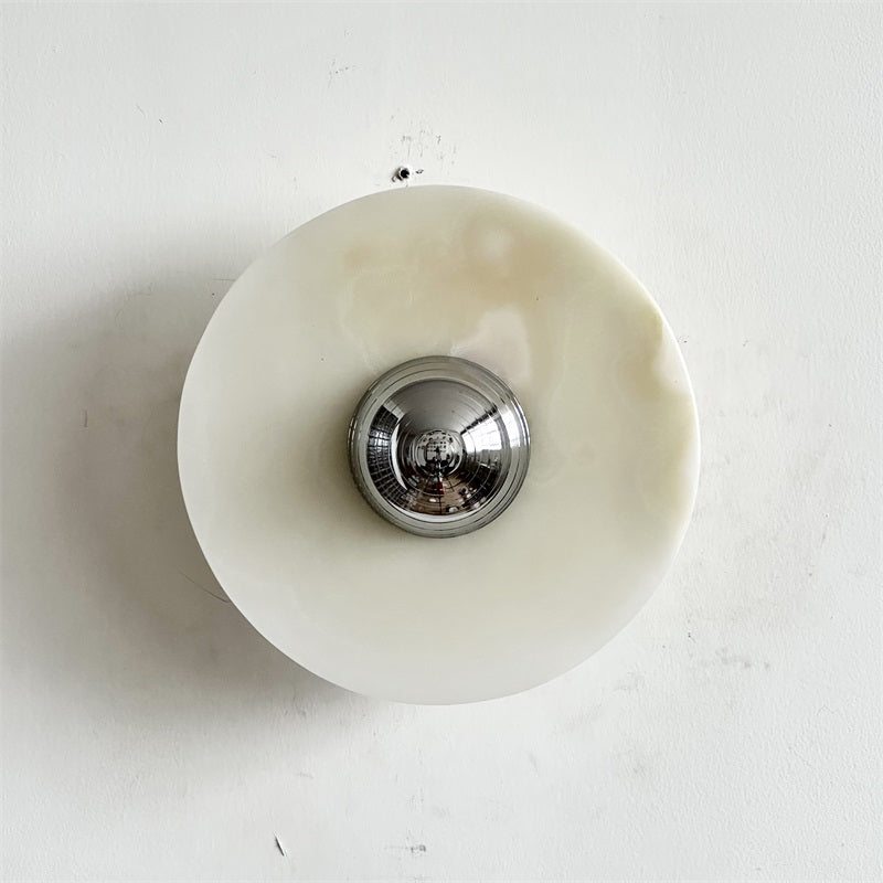 Arsole Modern Minimalist Round Jade Wall Lamp - Letslighting