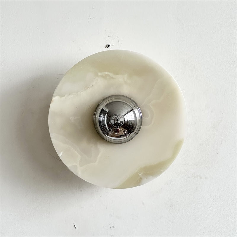 Arsole Modern Minimalist Round Jade Wall Lamp - Letslighting