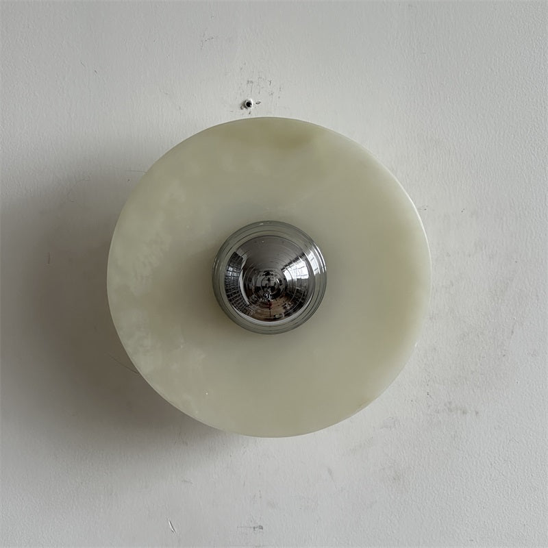 Arsole Modern Minimalist Round Jade Wall Lamp - Letslighting