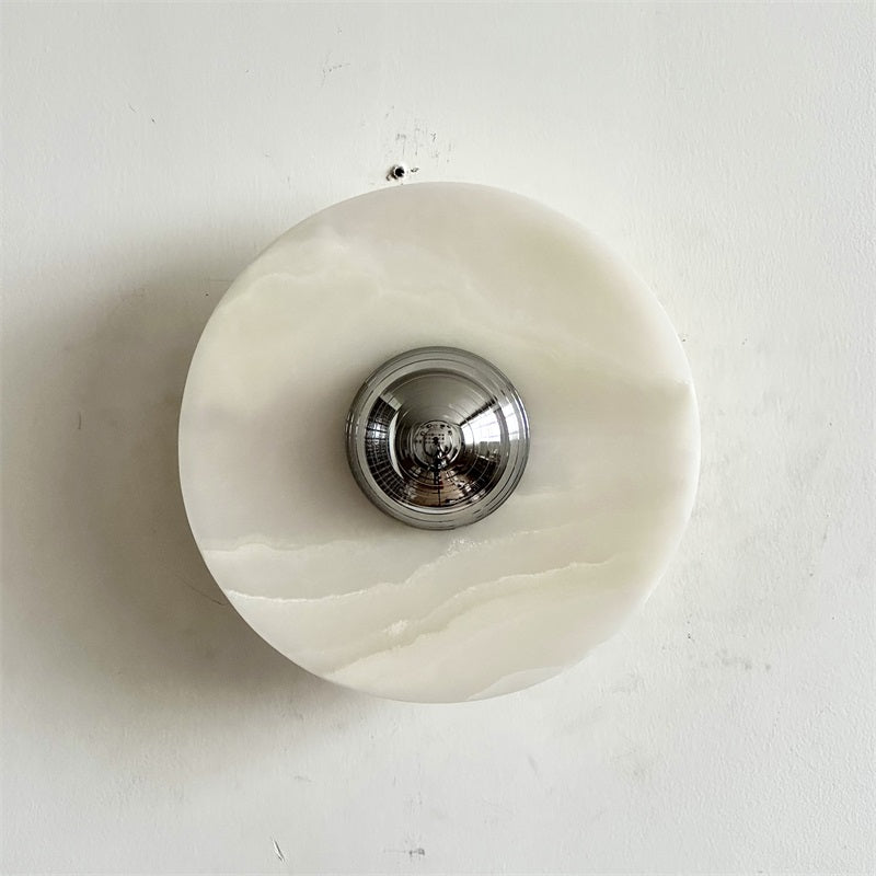 Arsole Modern Minimalist Round Jade Wall Lamp - Letslighting