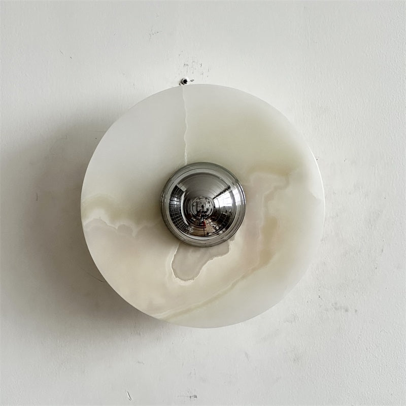 Arsole Modern Minimalist Round Jade Wall Lamp - Letslighting