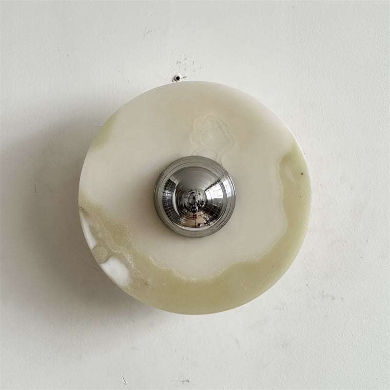 Arsole Modern Minimalist Round Jade Wall Lamp - Letslighting