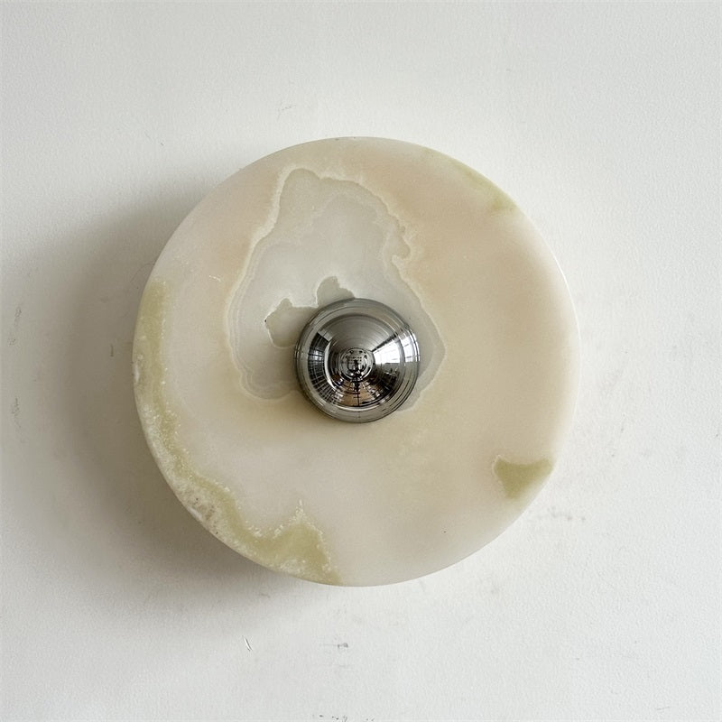 Arsole Modern Minimalist Round Jade Wall Lamp - Letslighting