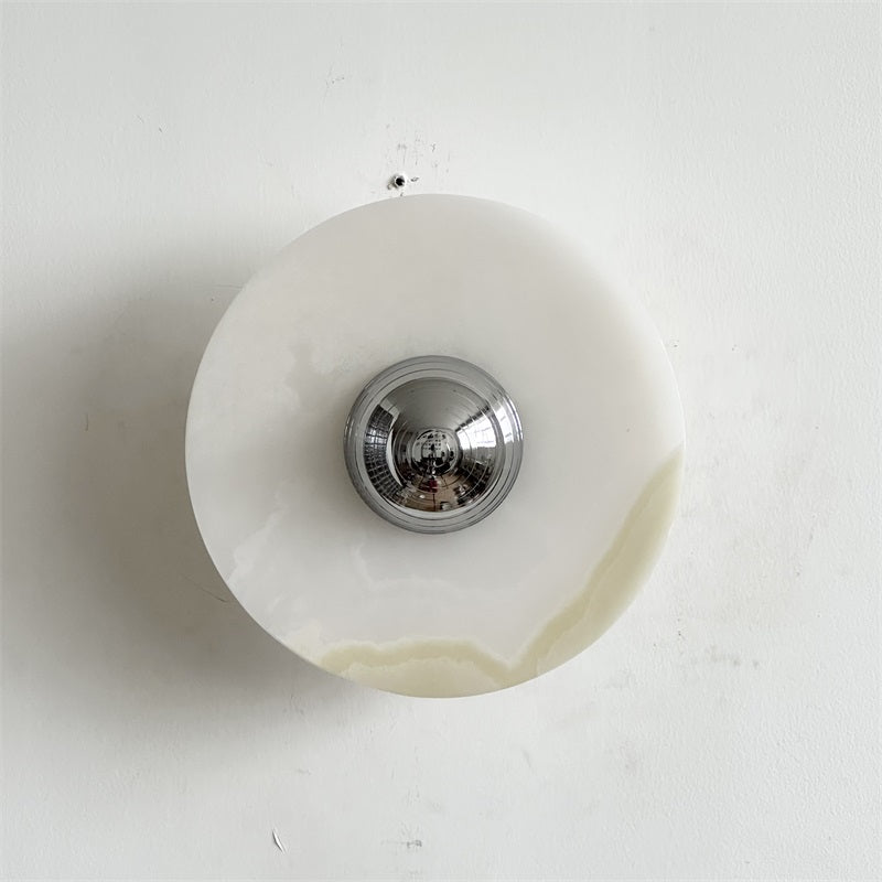 Arsole Modern Minimalist Round Jade Wall Lamp - Letslighting