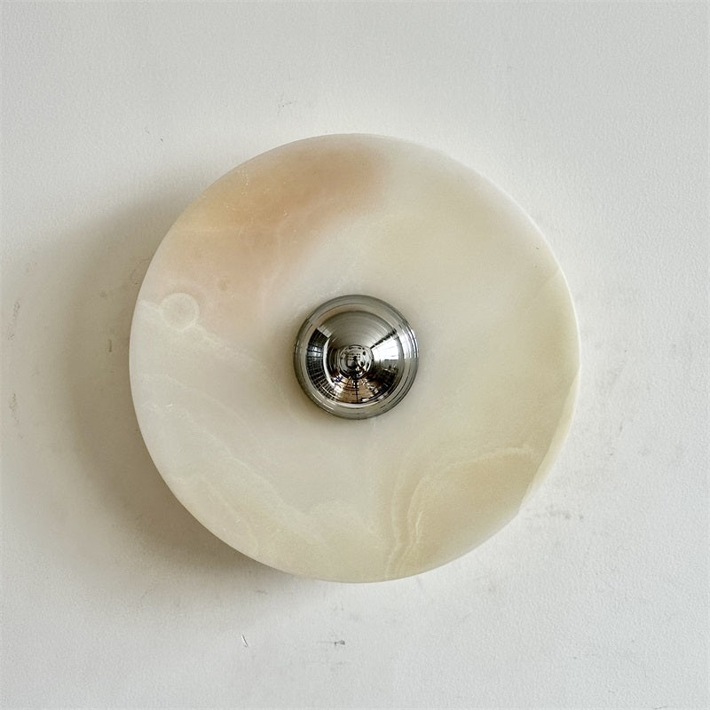 Arsole Modern Minimalist Round Jade Wall Lamp - Letslighting