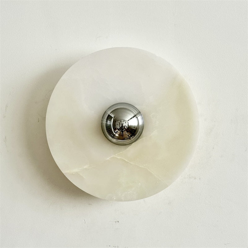 Arsole Modern Minimalist Round Jade Wall Lamp - Letslighting