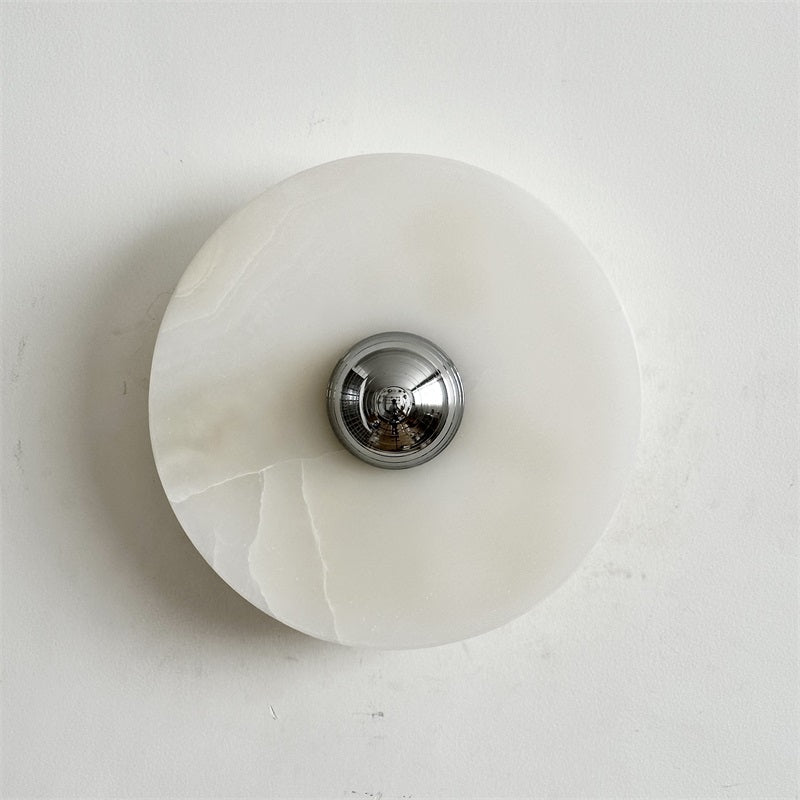 Arsole Modern Minimalist Round Jade Wall Lamp - Letslighting