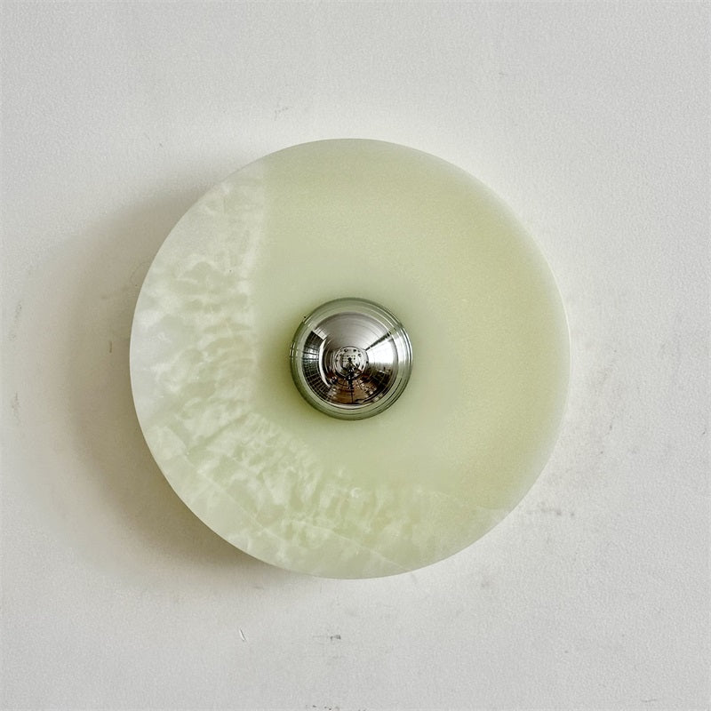 Arsole Modern Minimalist Round Jade Wall Lamp - Letslighting