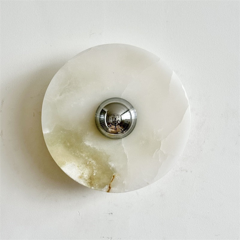 Arsole Modern Minimalist Round Jade Wall Lamp - Letslighting