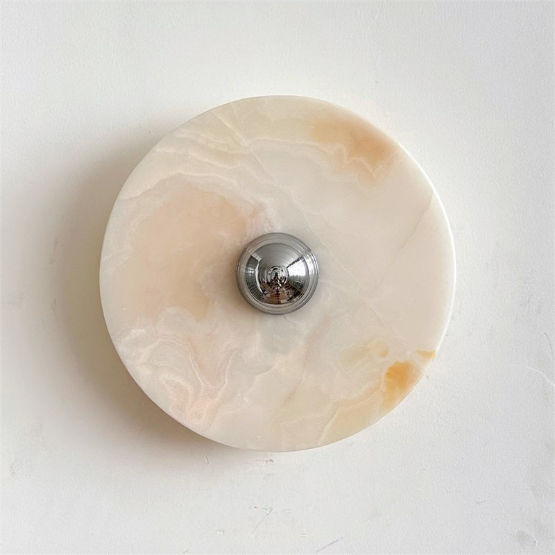 Arsole Modern Minimalist Round Jade Wall Lamp - Letslighting