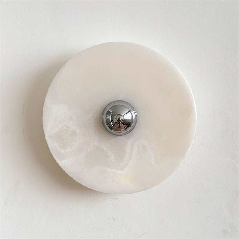 Arsole Modern Minimalist Round Jade Wall Lamp - Letslighting