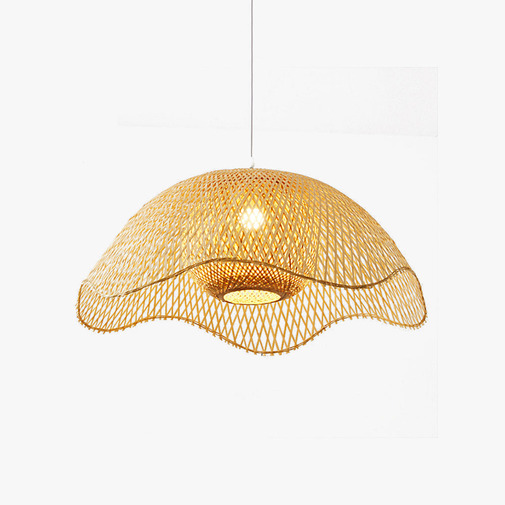 Ritta Woven Wicker Pendant Light Bamboo Bedroom Dining Room